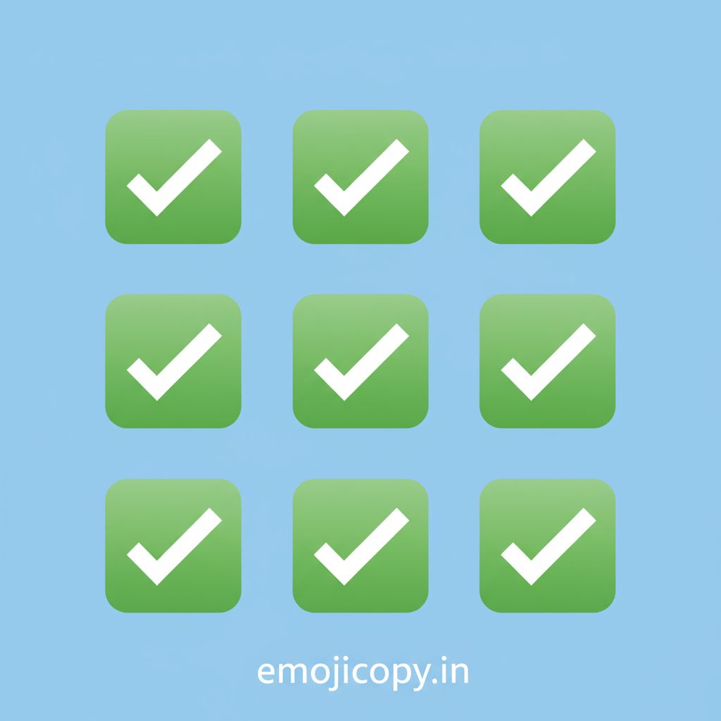 Job Done Emoji 🔜☑️🎊💯🏆🎯🕺 | Meaning, Usage, Copy and Paste