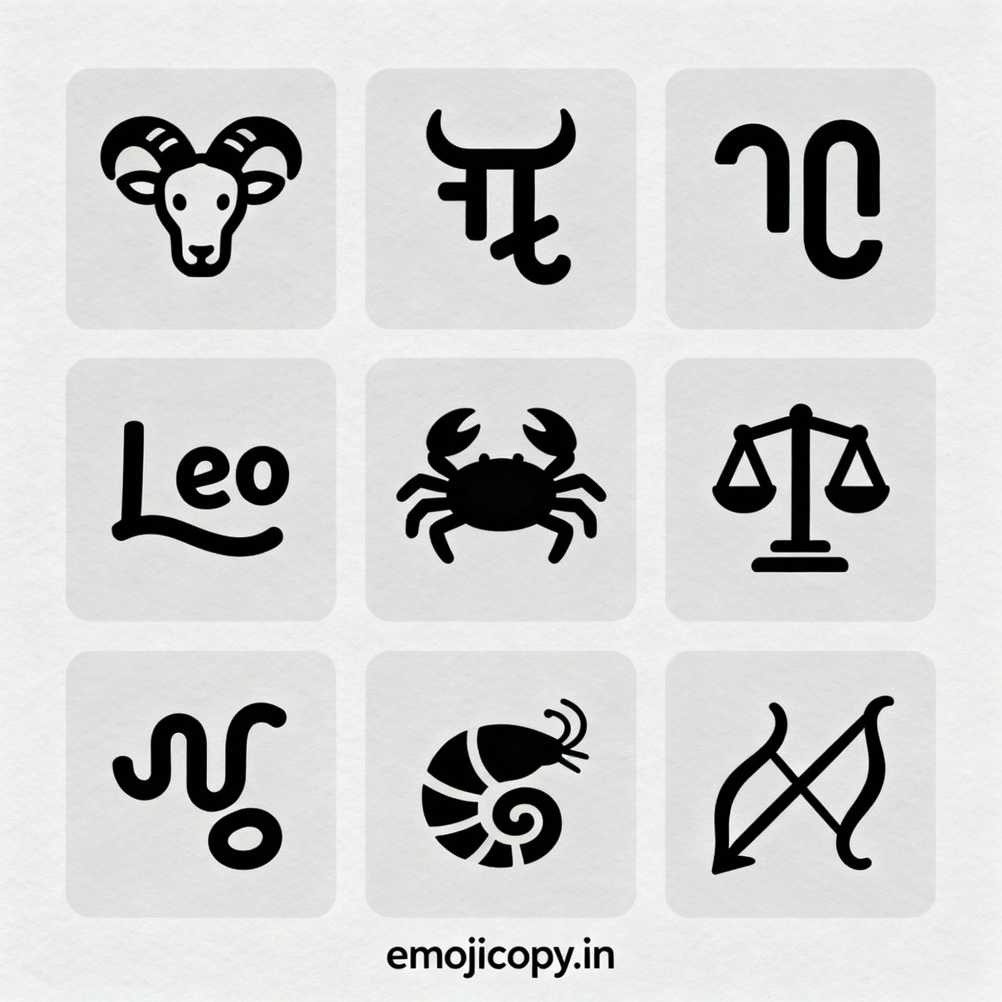 Pisces Emoji ♓♈⭐♉♊♍🔭♑🌙⛎📅♋ – Copy, Meaning and Zodiac Symbol